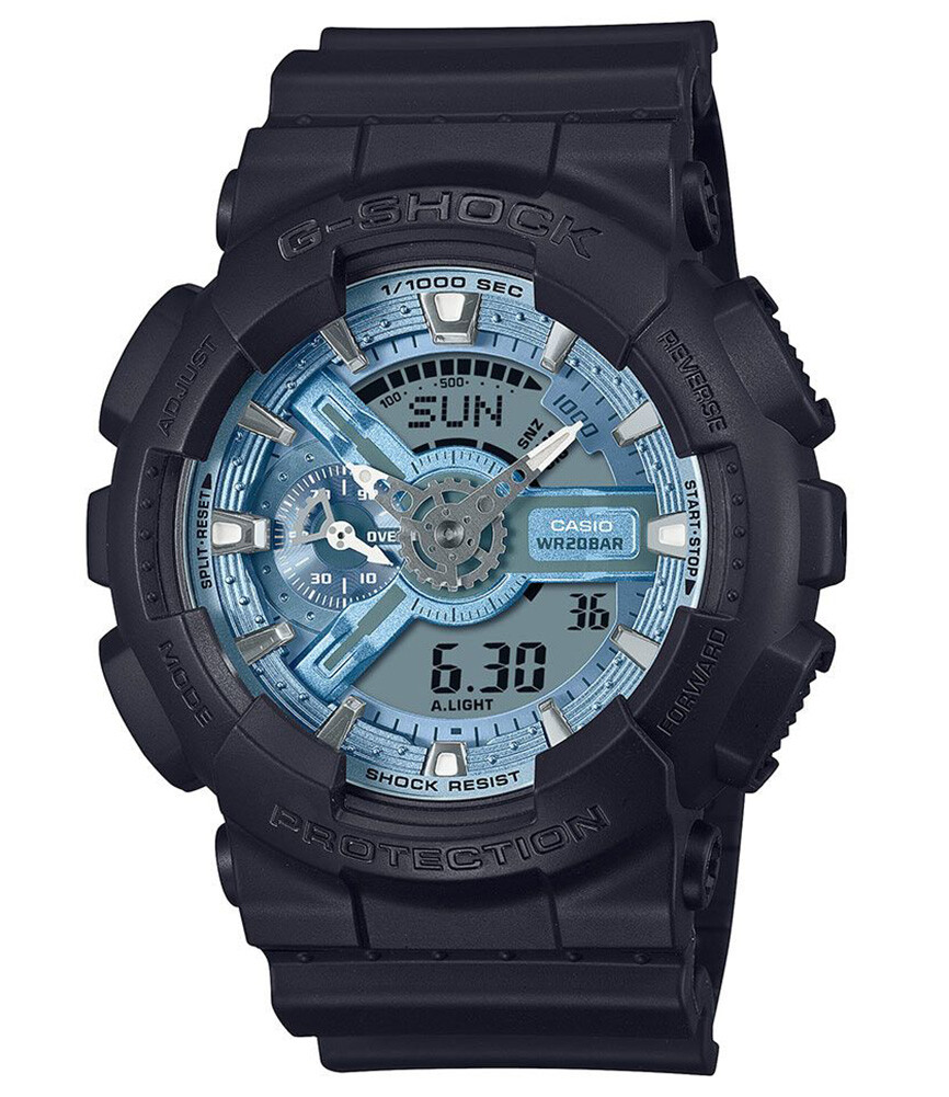 Casio Black Mens Analogue-Digital Watch G-shock GA-110CD-1A2ER