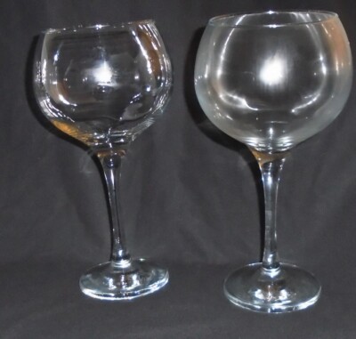 Balloon Gin große Gläser extra hoch x 2 G&T Cocktailglas klassischer Stiel sehr guter Zustand