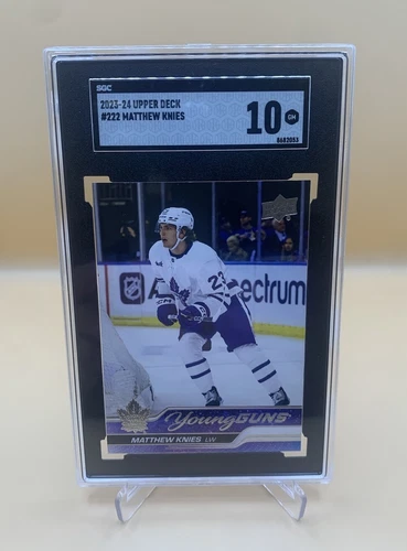 2023-24 Upper Deck MATTHEW KNIES Young Guns SGC 10 #222 Rookie