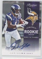 2012 Playoff Prestige Rookie Signatures 424/499 Jarius Wright #288 Auto 0v1