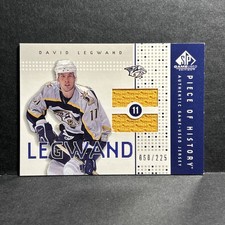  2002-03 SP Game Used Piece of History #PH-DL David Legwand 92/225