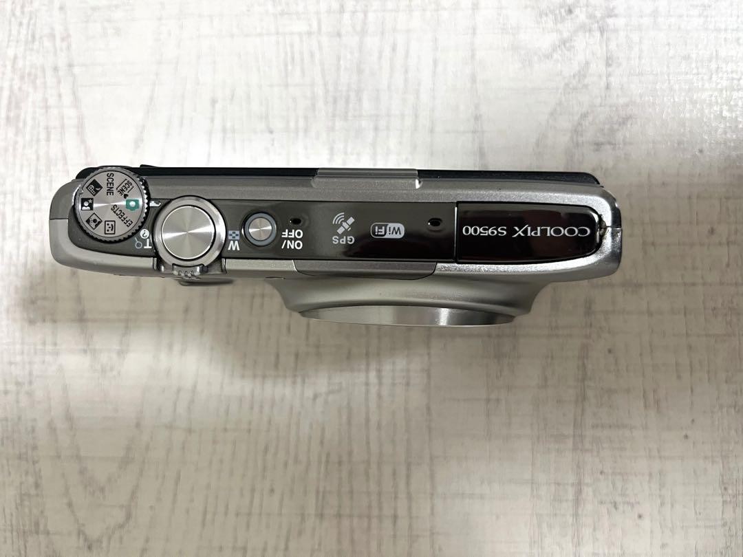 Nikon Coolpix S9500 compact digital camera silver used item from