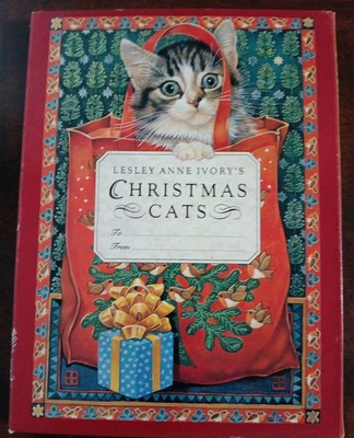 Christmas Cats by Lesley Anne Ivory HC with Book Slip