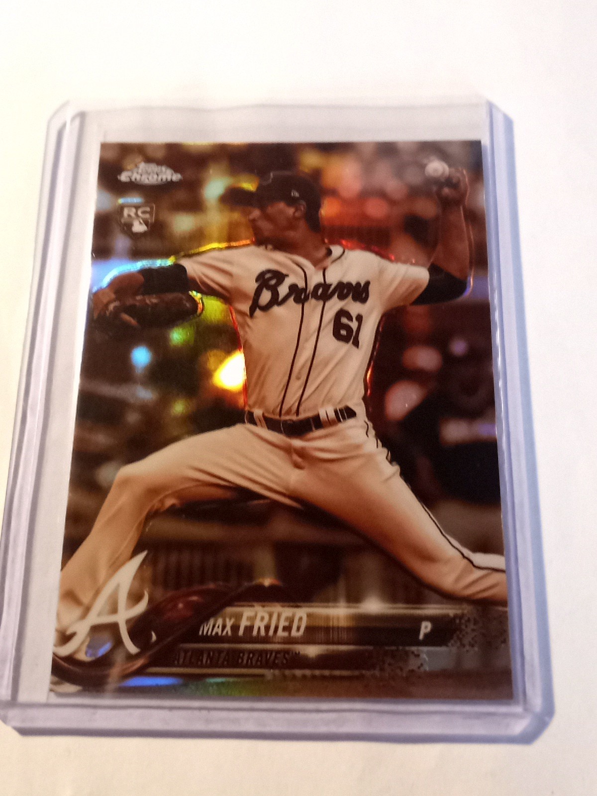 2018 Topps Chrome Max Fried Sepia Refractor Rookie RC #66 New York Yankees