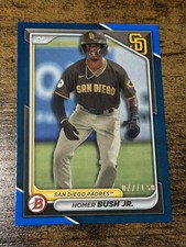 HOMER BUSH JR 2024 Bowman #BP-87 Blue Parallel /150