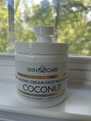 Skin Care Coconut Moisturizing Nourishing Cream Face Neck Hands 16.9 fl oz