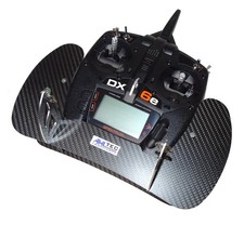 Pannello trasmettitore AHLtec per Spektrum DX6e & DX8e in VERO CARBONIO