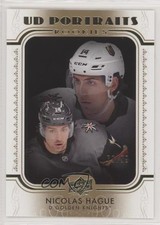 2019-20 Upper Deck UD Portraits Rookies Gold 79/99 Nicolas Hague #P-76 tg9