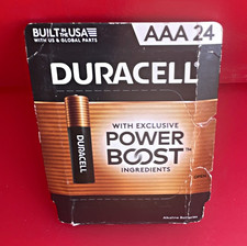 Duracell AAA 24-Pack Alkaline Batteries w/ Power Boost Ingredients, 12Y Storage