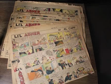 Li'l Abner by Al Capp - 1948- LARGE LOT OF Mixed-Size Sundays MORE IN STORE!!