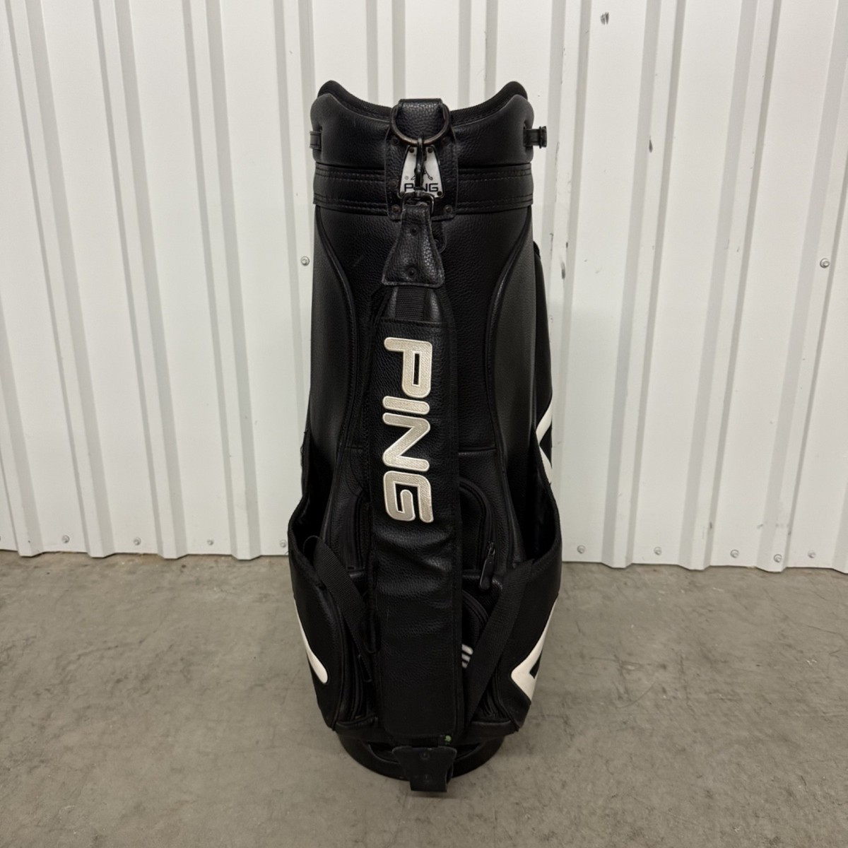 Ping Tour Staff Bag Black 6-Way Top Cart w/ Rain Cover Oklahoma