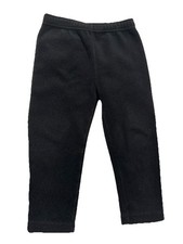 REI Tots 4T Black Heavy Fleece Thick Straight Leg Sweatpants Heavy Fleece Warm
