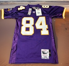 MITCHELL & NESS AUTHENTIC RANDY MOSS S MINNESOTA VIKINGS JERSEY $300 RETAIL
