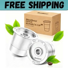 2 Pack K Cup Reusable Coffee Pods for Keurig: Stainless Steel Refillable K Cup -