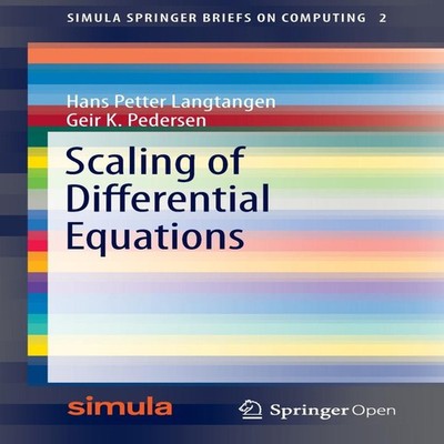 Scaling of Differential Equations Hans Petter Langtangen Paperbac