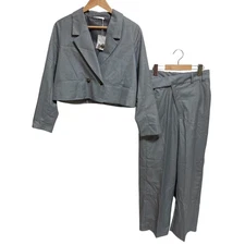 Who's Who Chico Jacket and Pants Matching Set, Free Size, Light Gray Women USED
