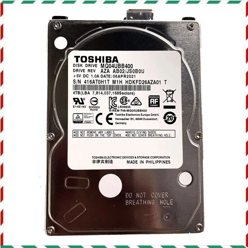 Toshiba External Hard Disk Drives 4 TB Storage Capacity for sale