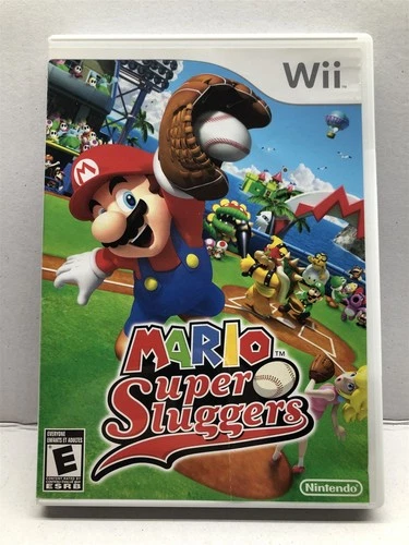 Mario Super Sluggers (Nintendo Wii, 2008) Complete w/ Manual - Tested Working