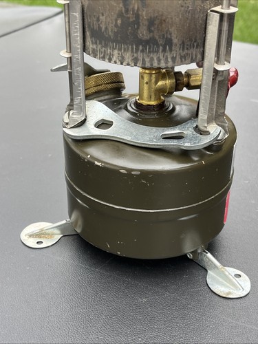 VTG US SMP Military Single Burner Portable Camp Stove M-1950 Gas 1982 As Is Rare - Picture 5 of 23