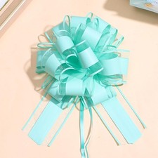 Large Pull Bows For Gift Wrapping Party Ribbon 6 Inch BlueGreen 8 PCS