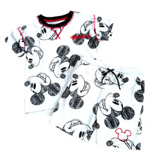 Disney Mickey Mouse Boys Outfit Toddler 4T Matching Disney Shirt Shorts Set