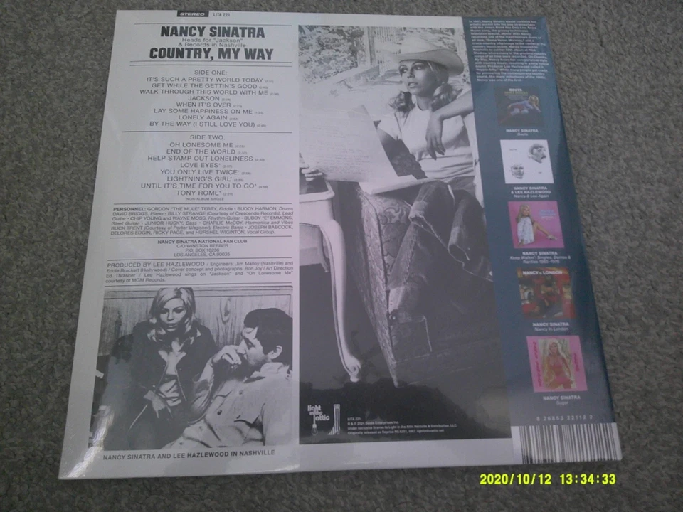 NANCY SINATRA Country My Way 2024 LITA   Red & White Swirl    NEW/SEALED - Image 3 of 3