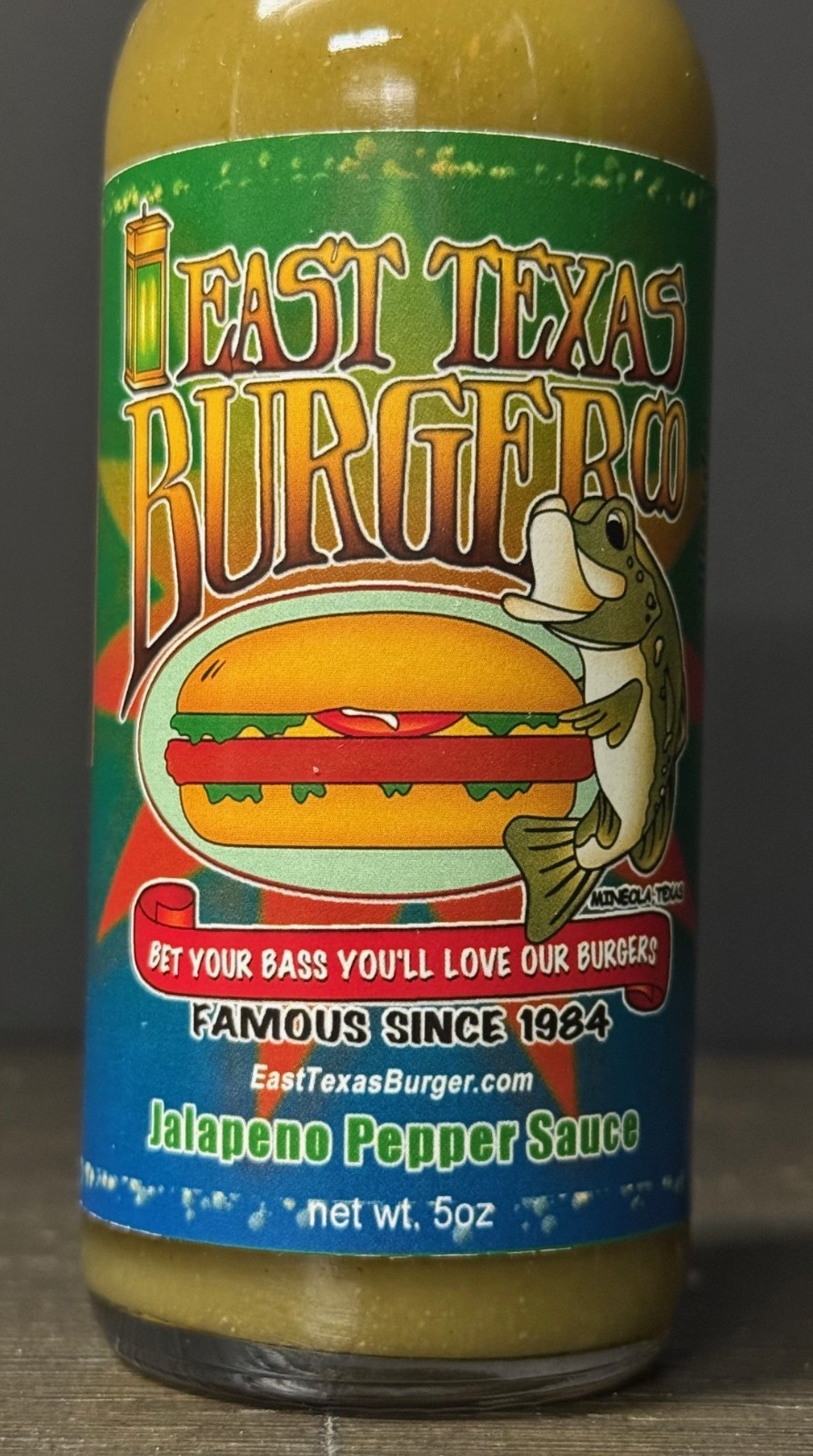 Jalapeno Pepper Hot Sauce East Texas Burger Co Too intense for sissies & yankees