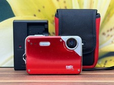Olympus X-560WP 10MP Red Waterproof Digital Camera Bundle Y2K 256MB xD Card Test
