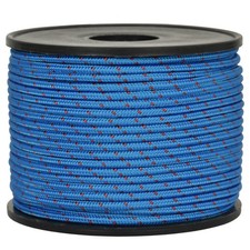 Sagola dyneema sk75 per fucili sub,pesca subacquea, azzurro/rossa, 1,5 mm- 50 mt