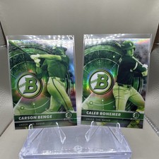 Bowman Chrome Under the Radar Carson Benge Caleb Bonemer Baseball 2-Card Lot