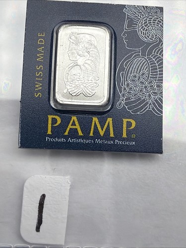 1 gram Platinum Bar - PAMP Suisse Lady Fortuna In Assay # C045779 - Picture 1 of 7