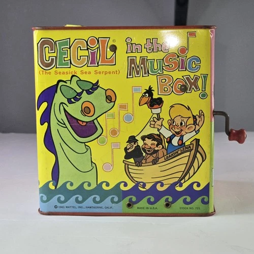 1961 Beany And Cecil Jack In The Box Mattel Bob Clampett Vintage Toys READ