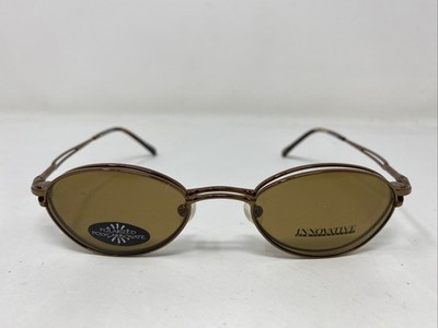 Innovative IMF320 Shiny Cocoa 47-20-140 Brown Eyeglasses Frame w/ Clip-on !W70