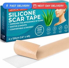 Target Control Silicone Scar Tape Sheets Medical Grade Aloe Vera Nude 1.6"