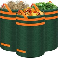 Gartensack 272L 3Er Set Gartenabfallsack Stabil, Laubsack Garten Sack Robust