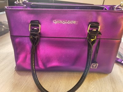Younique Presentertasche lila NEU Bag Tasche Handtasche violett glänzend