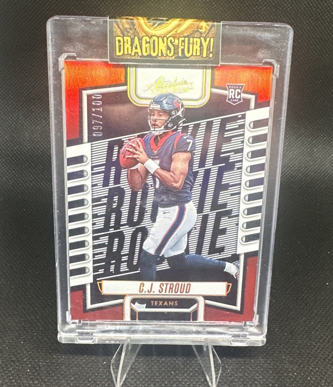 2023 Panini Absolute - Rookies Red Spectrum #102 C.J. Stroud /100 (RC) RARE