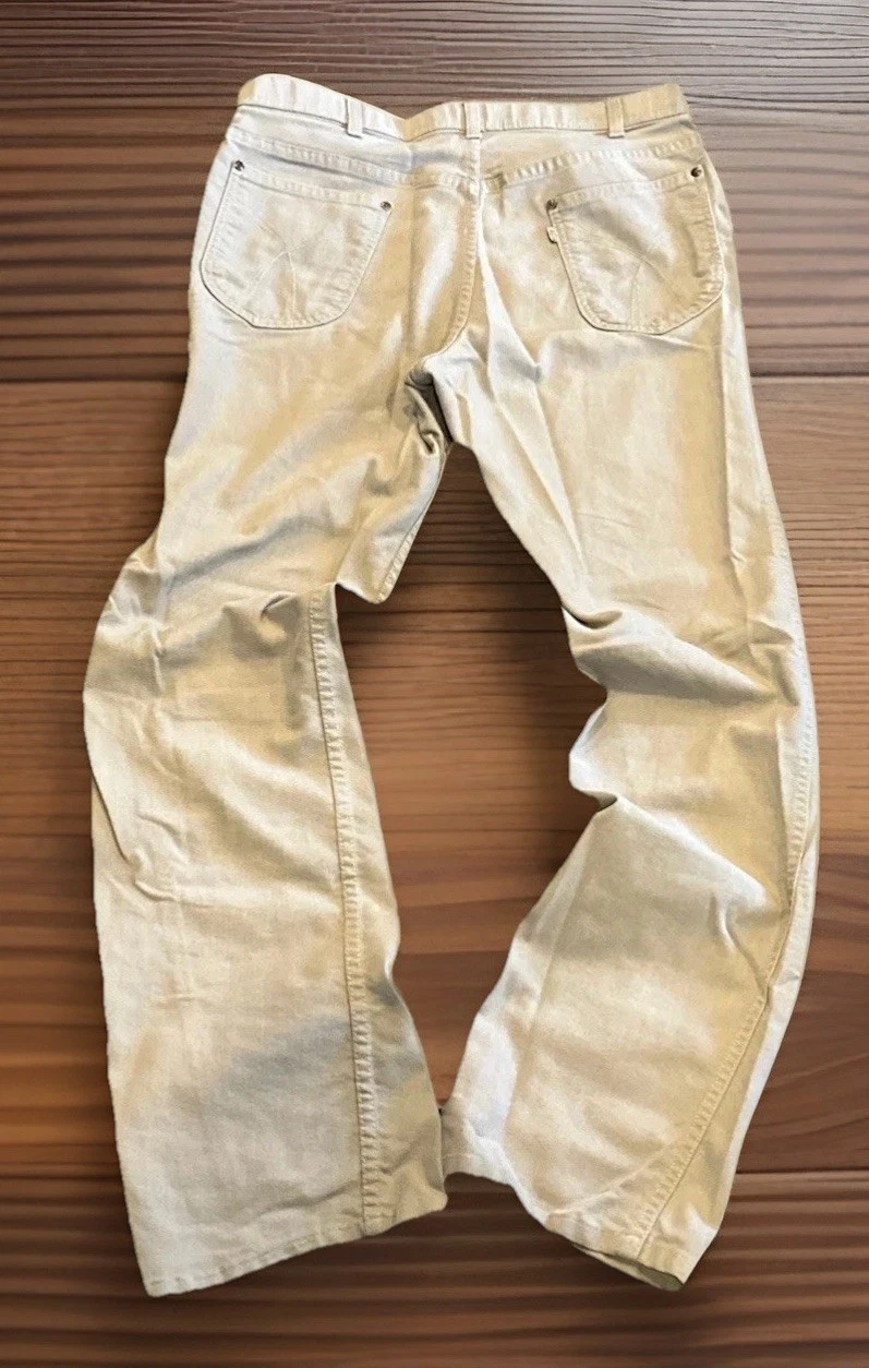 Vintage Levis Pants Men 36X 33 Khaki “With A Skosh More Comfort”Chinos USA Made