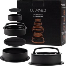 Pressa per Hamburger 3 in 1 - Pressa Hamburger Ripieni BBQ Stampo Burger Ripieno