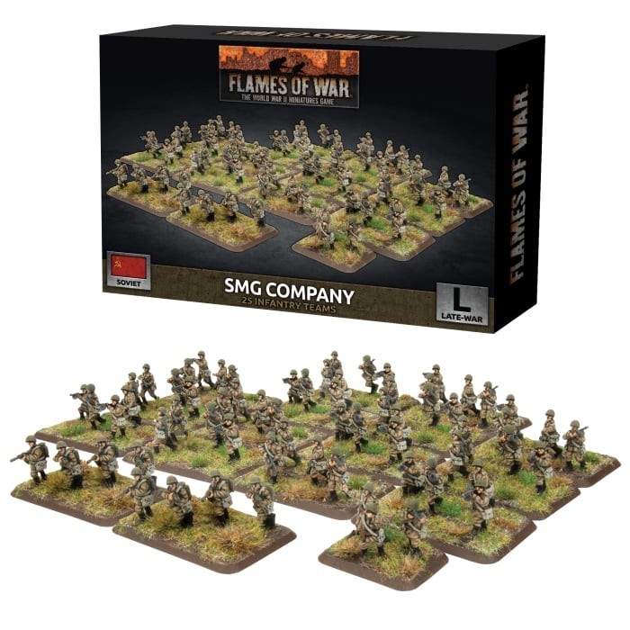 Soviet SMG Company - Late-War - Brand New - Flames of War Battlefront