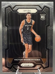 Photo from the eBay listing: 2023-24 Panini Prizm Victor Wembanyama #136 RC Spurs