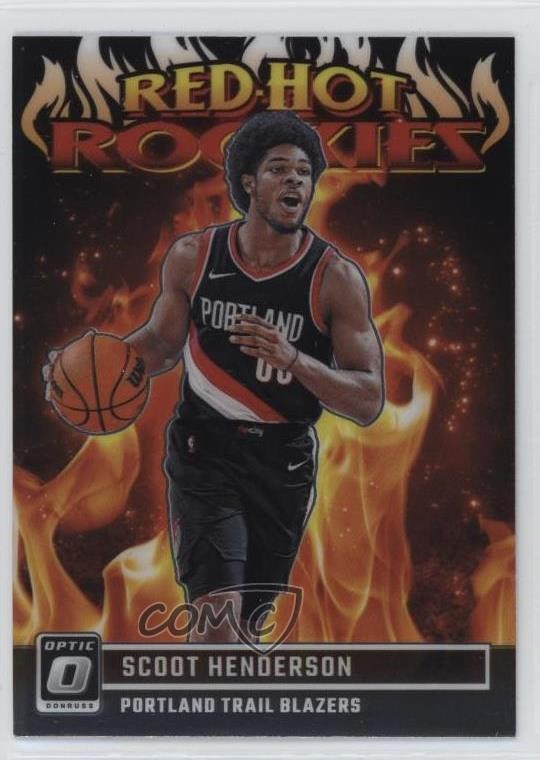2023-24 Panini Donruss Optic Red Hot Rookies Scoot Henderson #9 RC 09vk