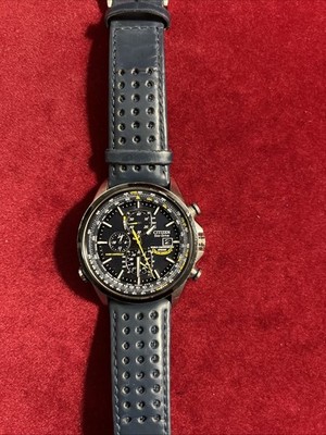 CITIZEN ECO DRIVE MAN'S WORLD CHRONOGRAPH BLUE ANGELS A-T WATCH