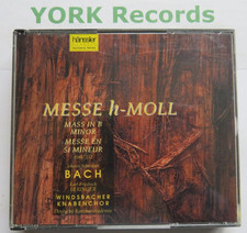 J S BACH - Mass In B Minor BERINGER / SCHAFER / DANZ - Ex Con 2 CD Set Hanssler