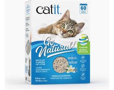 Catit Go Natural Multi Cat Vanilla Scented Pea Husk Clumping Cat Litter,