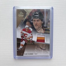 2023-24 SP Game Used Blake Coleman 3 Color Patch /25 Gold Flames Premium