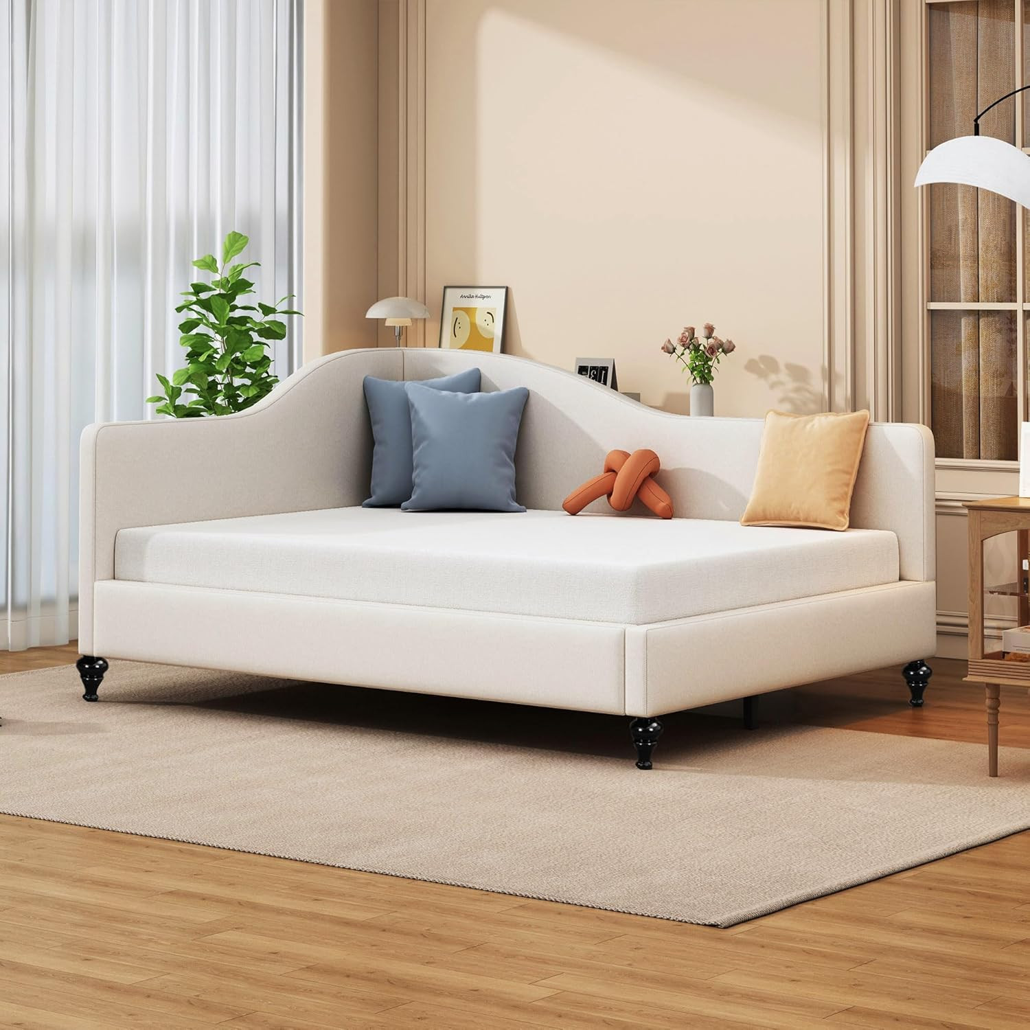 With Solid Wood Legs, No Box Spring Needed