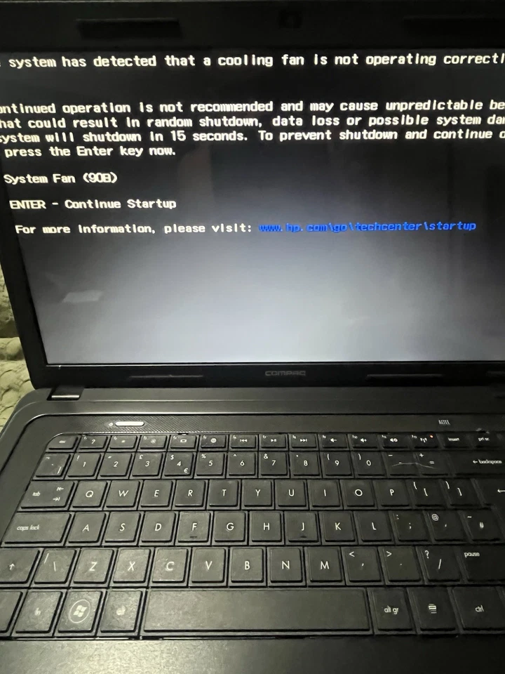 HP Compaq Presario CQ57-430EA E450 Amd Faulty Some Times Fan Message - Image 2 of 4
