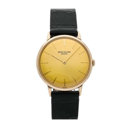Patek Philippe Vintage Calatrava Gold Manual Wind Strap Watch 3468J