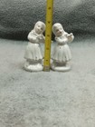 Vintage Porcelain Girl Figurines Playing Violin And Harp — photo 8